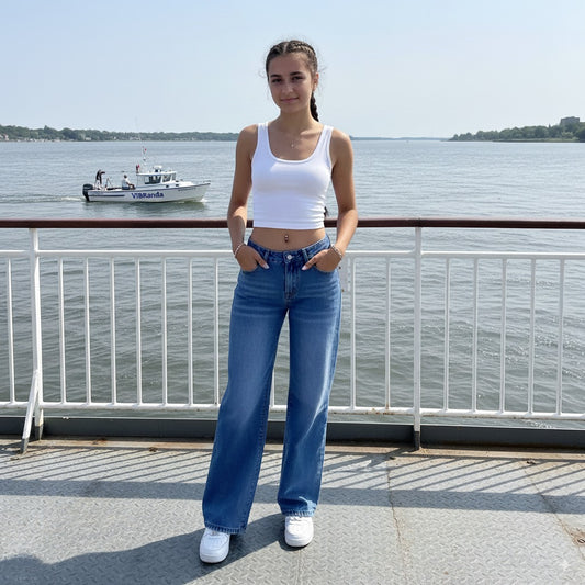 SwAY - Jeans Wide Leg Long -