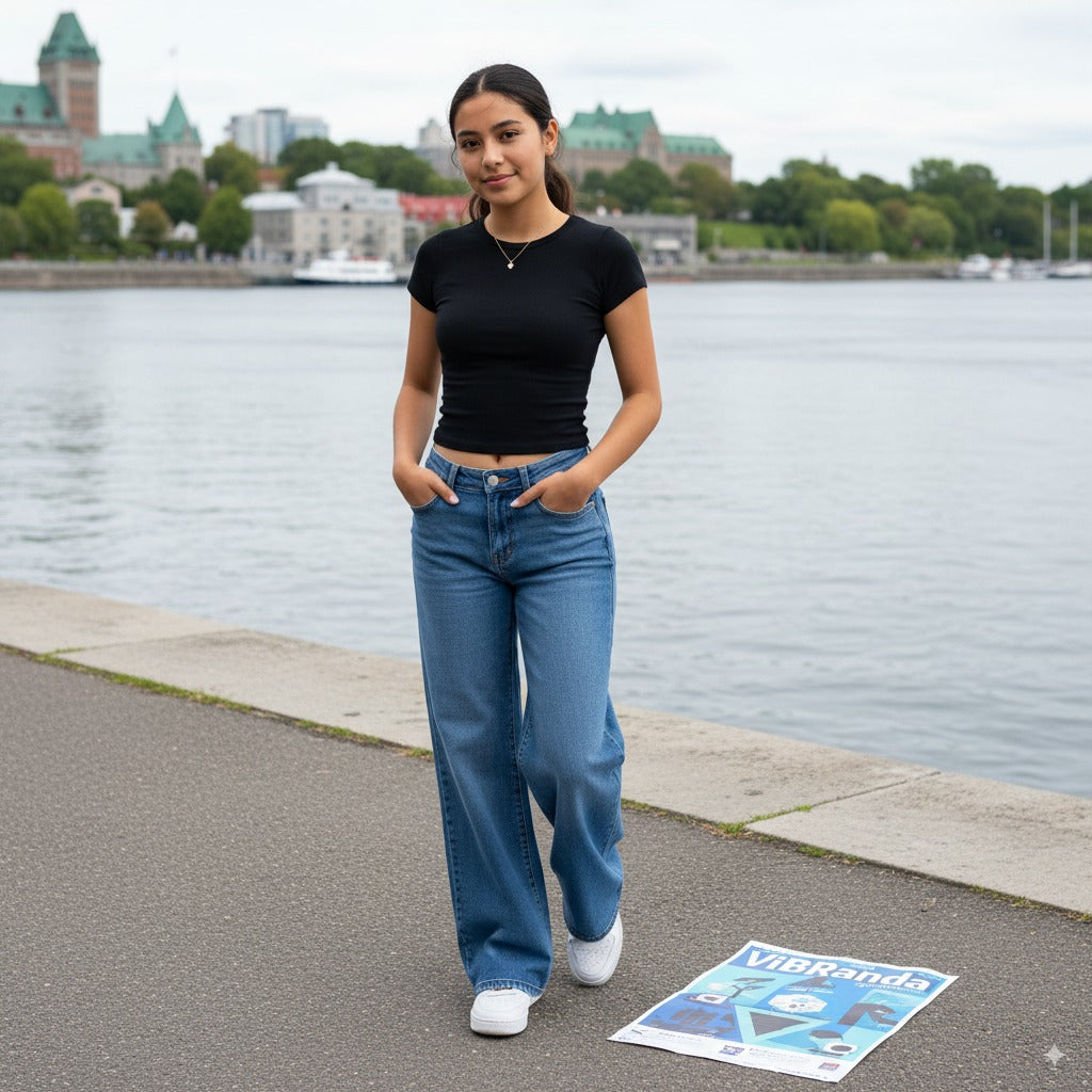 SwAY - Jeans Wide Leg Long -